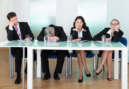 people tired wearing suits