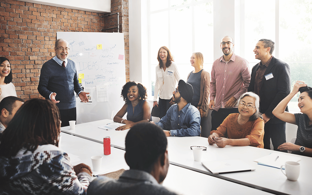 people in a meeting